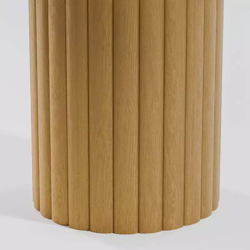 Table de salle à manger ronde en bois massif de 46 pouces