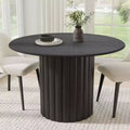 PexFix 46 Round Solid Wood Dining Table Kitchen Tables
