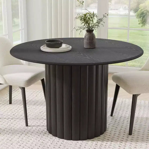 PexFix 46 Round Solid Wood Dining Table Kitchen Tables