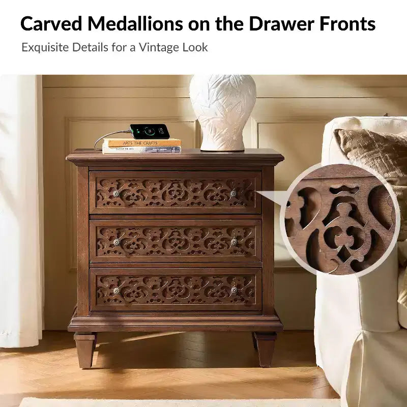Emilio 3 - Table d'appoint avec tiroirs et prises intégrées | A3 - Table d'appoint avec tiroirs et prises intégrées | ART OF LIVING DESIGNSART OF LIVING DESIGNS