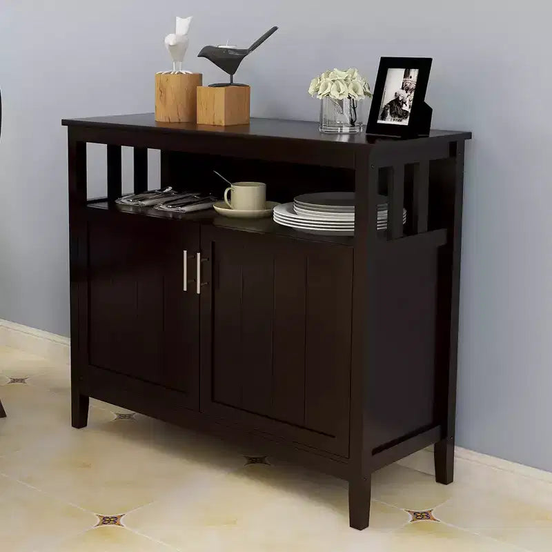 Bahut en bois de 101,5 cm avec 2 portes et 1 étagère