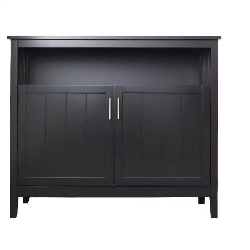 Bahut en bois de 101,5 cm avec 2 portes et 1 étagère