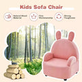 Mini canapé enfant, fauteuil pour tout-petits, avec construction en bois massif robuste, tissu moelleux
