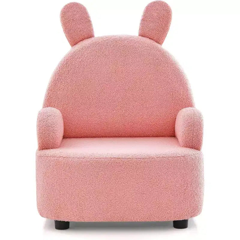 Mini canapé enfant, fauteuil pour tout-petits, avec construction en bois massif robuste, tissu moelleux