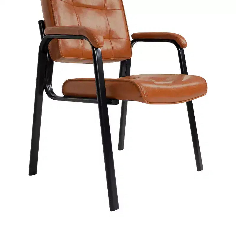 Chaise visiteur en similicuir Siège visiteur de bureau piètement luge