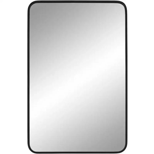 Uttermost Rexi 24 x 38 Black Rectangular Wall Mirror