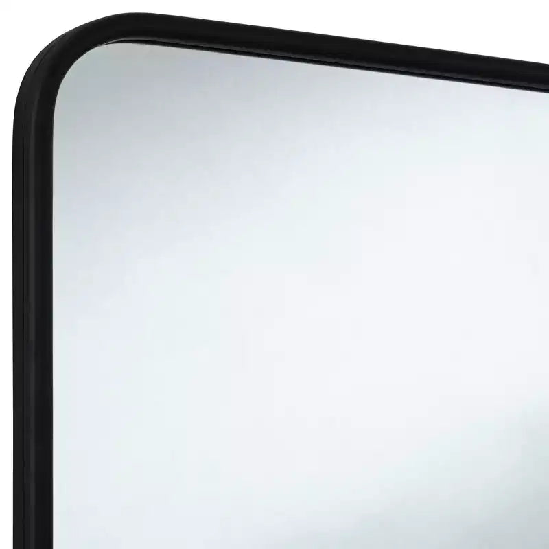 Miroir mural rectangulaire noir 24 x 38
