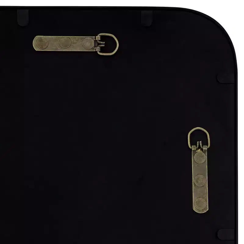Miroir mural rectangulaire noir 24 x 38