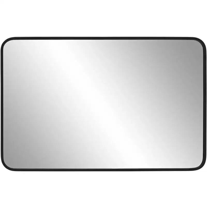 Miroir mural rectangulaire noir 24 x 38
