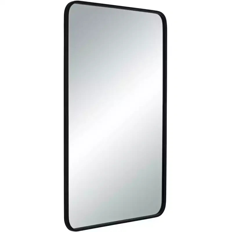 Miroir mural rectangulaire noir 24 x 38