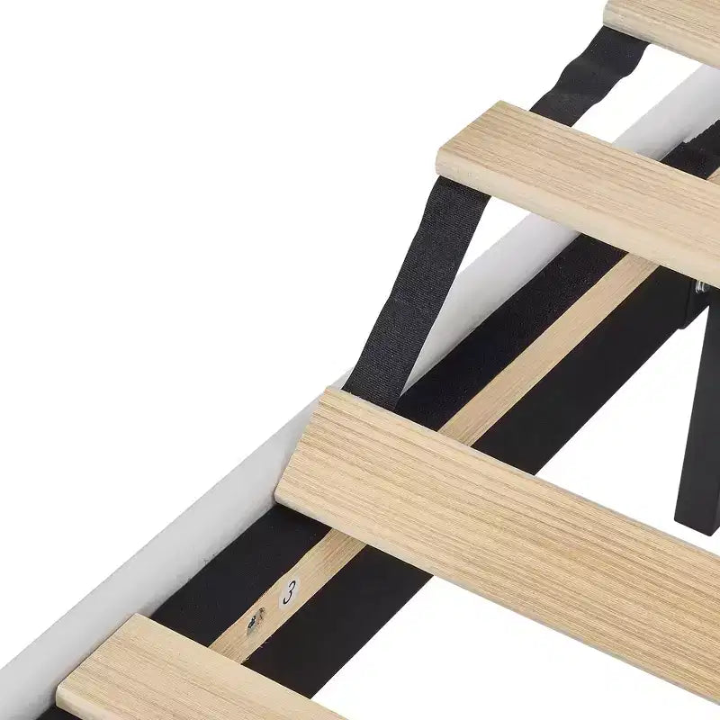 Cadre de lit rembourré pour enfants, lit double avec tiroir de rangement, lit plateforme avec tête de lit en forme de nuage, bleu