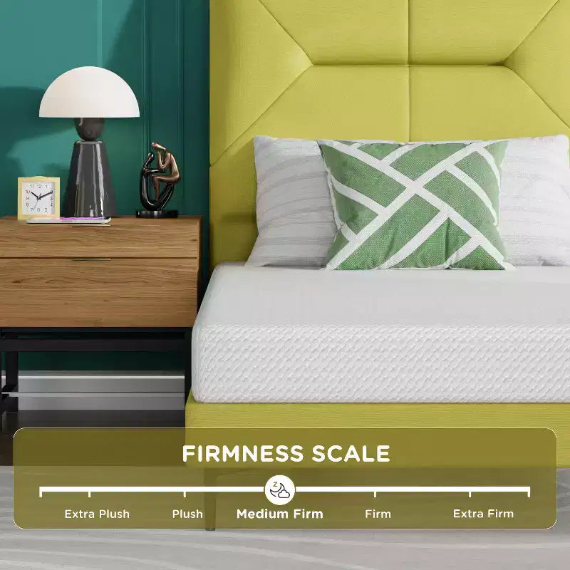 Matelas en mousse à mémoire de forme au gel de 6 pouces Matelas à fermeté moyenne pour un sommeil frais &amp