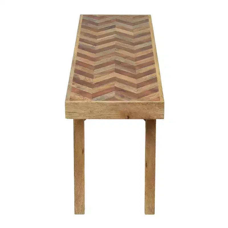 Banc de salle à manger bohème en bois de manguier fait main