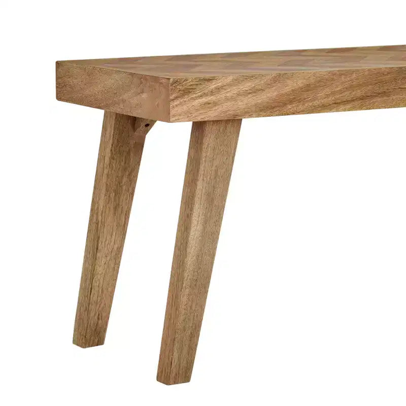 Banc de salle à manger bohème en bois de manguier fait main