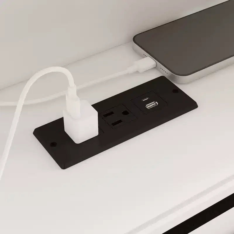 Lit plateforme contemporain Queen size - Éclairage réglable