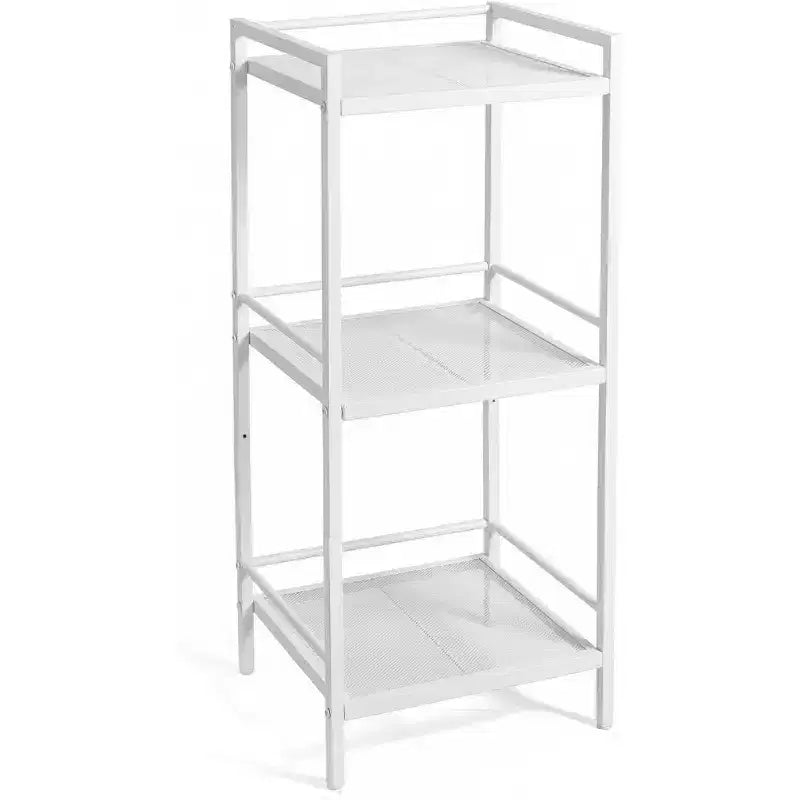 Étagère de rangement en acier au carbone pour bibliothèque, unité de rangement de salle de bain autoportante, support à plantes, étagère d'angle pour organisation de cuisine