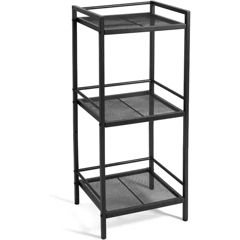 Étagère de rangement en acier au carbone pour bibliothèque, unité de rangement de salle de bain autoportante, support à plantes, étagère d'angle pour organisation de cuisine