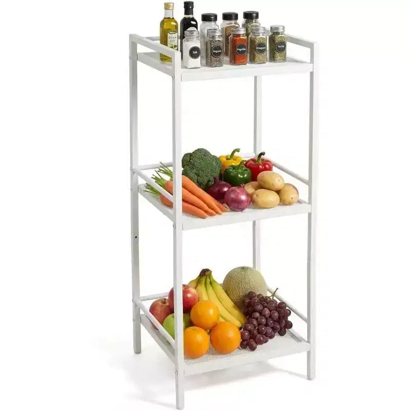 Étagère de rangement en acier au carbone pour bibliothèque, unité de rangement de salle de bain autoportante, support à plantes, étagère d'angle pour organisation de cuisine