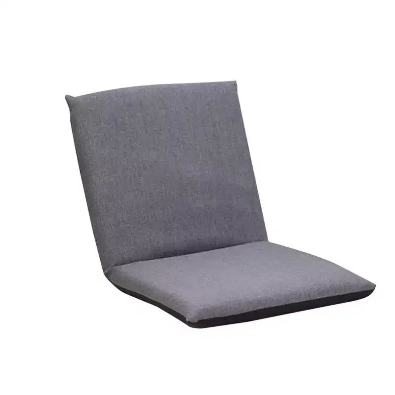 Chaise de sol avec support dorsal, coussin de méditation à 6 positions réglables avec cadre en acier au carbone et housse lavable