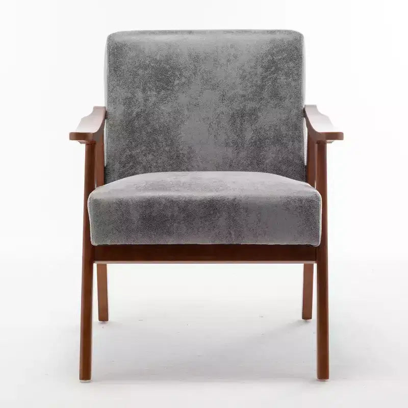 Fauteuil en cuir, Fauteuil moderne classique avec cadre en bois massif