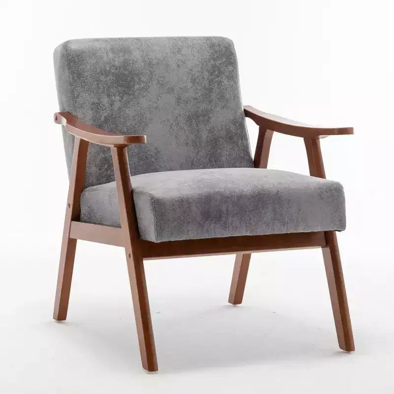 Fauteuil en cuir, Fauteuil moderne classique avec cadre en bois massif