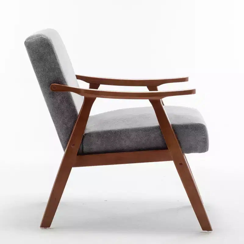 Fauteuil en cuir, Fauteuil moderne classique avec cadre en bois massif