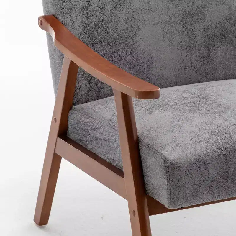 Fauteuil en cuir, Fauteuil moderne classique avec cadre en bois massif