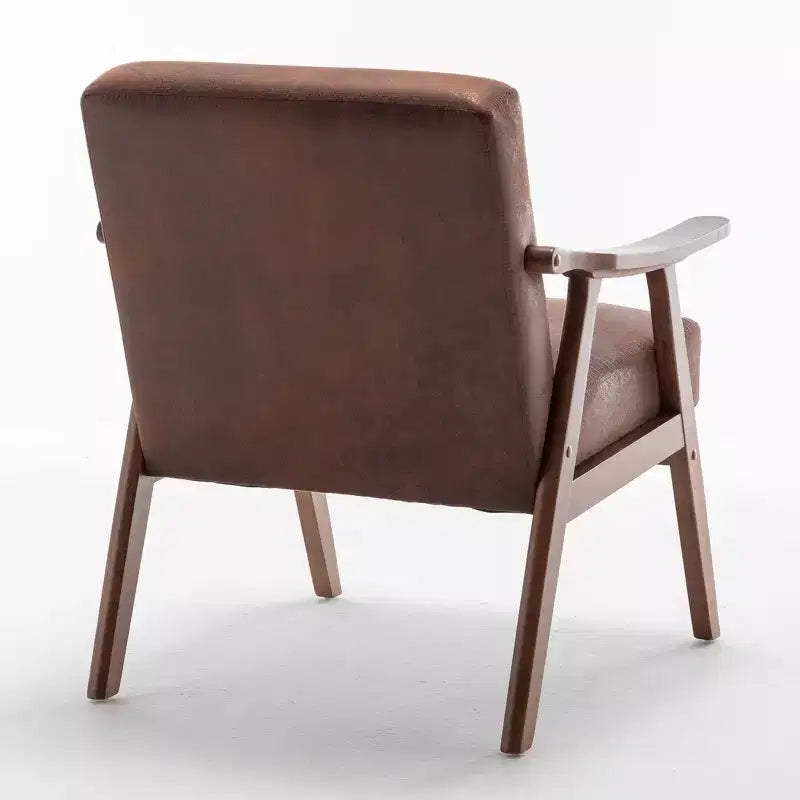 Fauteuil en cuir, Fauteuil moderne classique avec cadre en bois massif