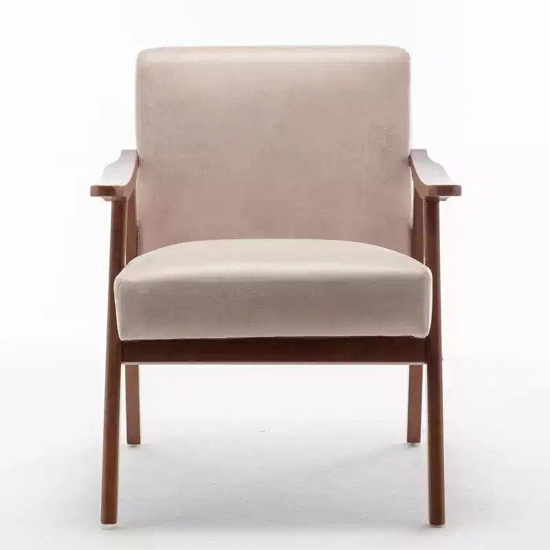 Fauteuil en cuir, Fauteuil moderne classique avec cadre en bois massif