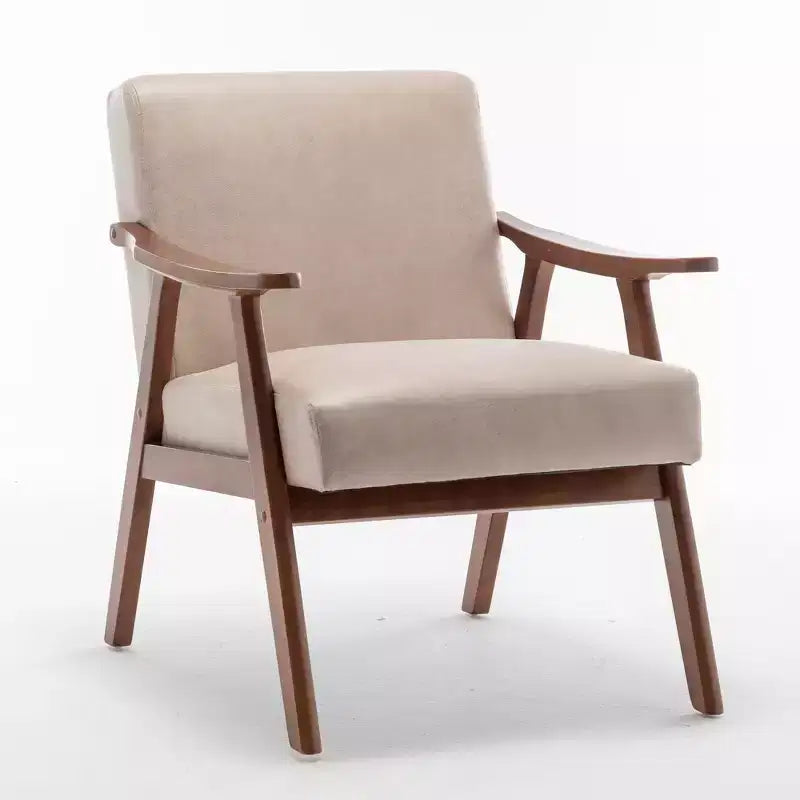 Fauteuil en cuir, Fauteuil moderne classique avec cadre en bois massif