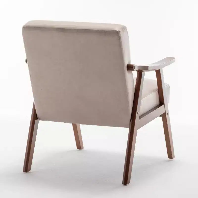 Fauteuil en cuir, Fauteuil moderne classique avec cadre en bois massif