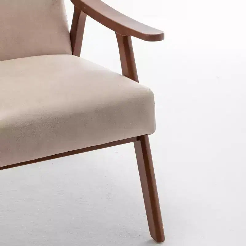Fauteuil en cuir, Fauteuil moderne classique avec cadre en bois massif