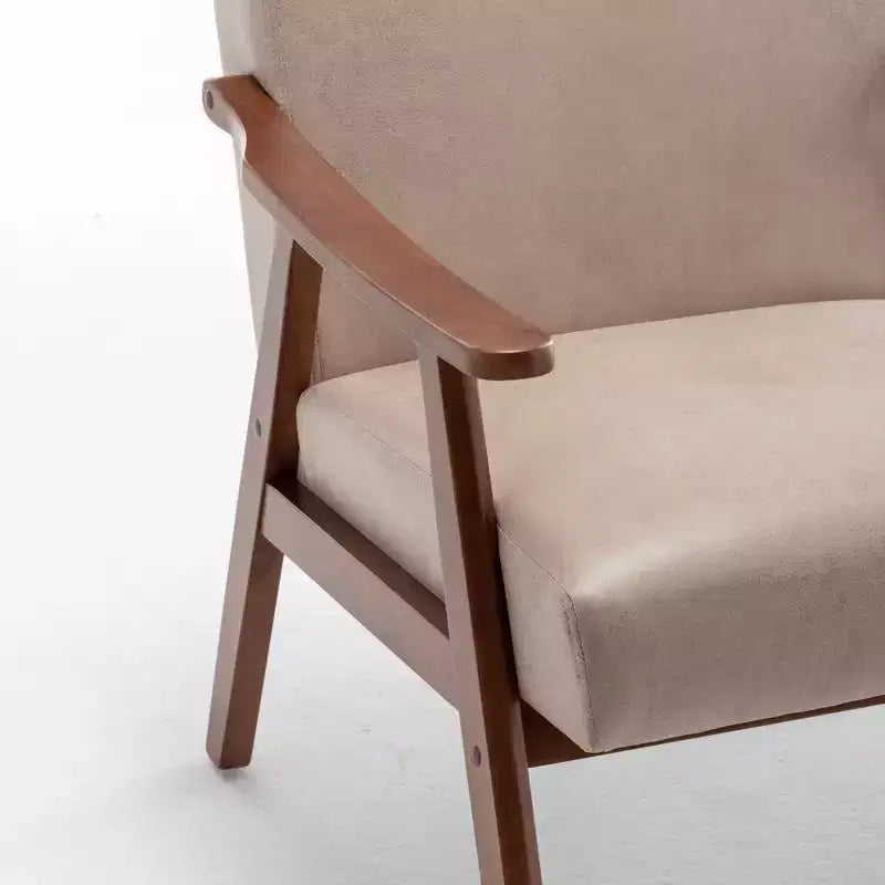 Fauteuil en cuir, Fauteuil moderne classique avec cadre en bois massif