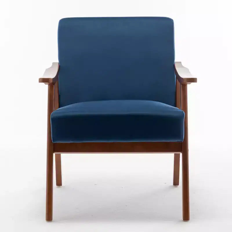 Fauteuil en cuir, Fauteuil moderne classique avec cadre en bois massif
