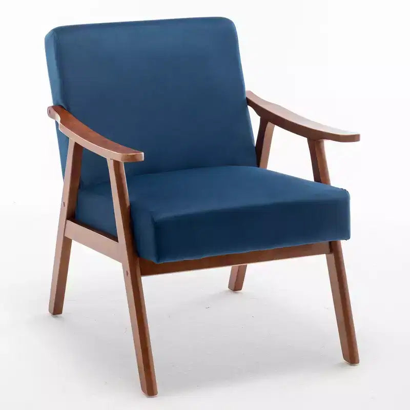 Fauteuil en cuir, Fauteuil moderne classique avec cadre en bois massif