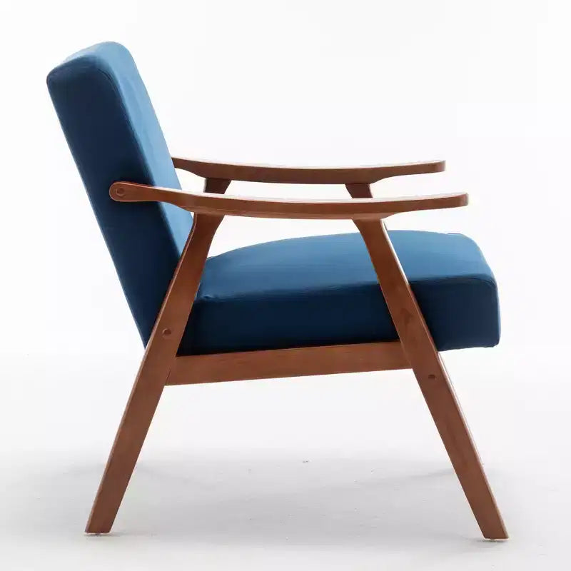 Fauteuil en cuir, Fauteuil moderne classique avec cadre en bois massif