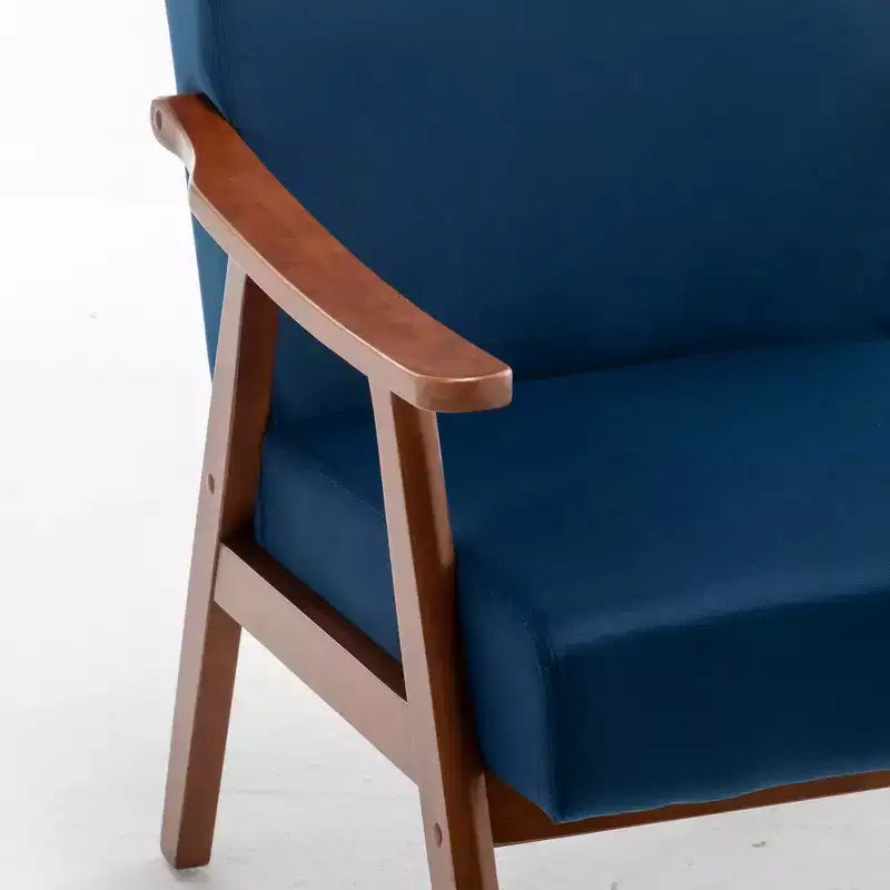 Fauteuil en cuir, Fauteuil moderne classique avec cadre en bois massif