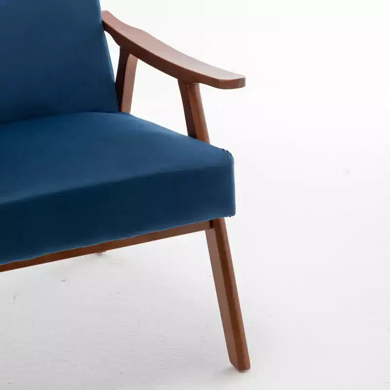 Fauteuil en cuir, Fauteuil moderne classique avec cadre en bois massif