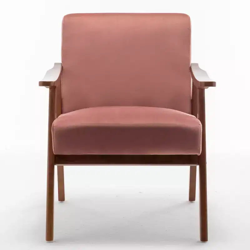 Fauteuil en cuir, Fauteuil moderne classique avec cadre en bois massif