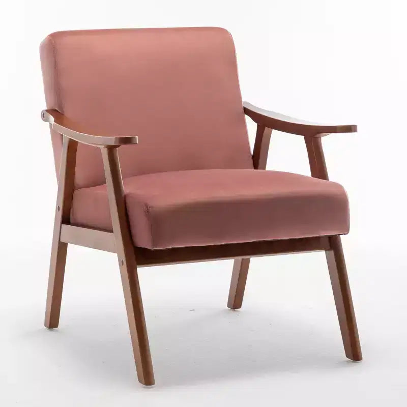 Fauteuil en cuir, Fauteuil moderne classique avec cadre en bois massif