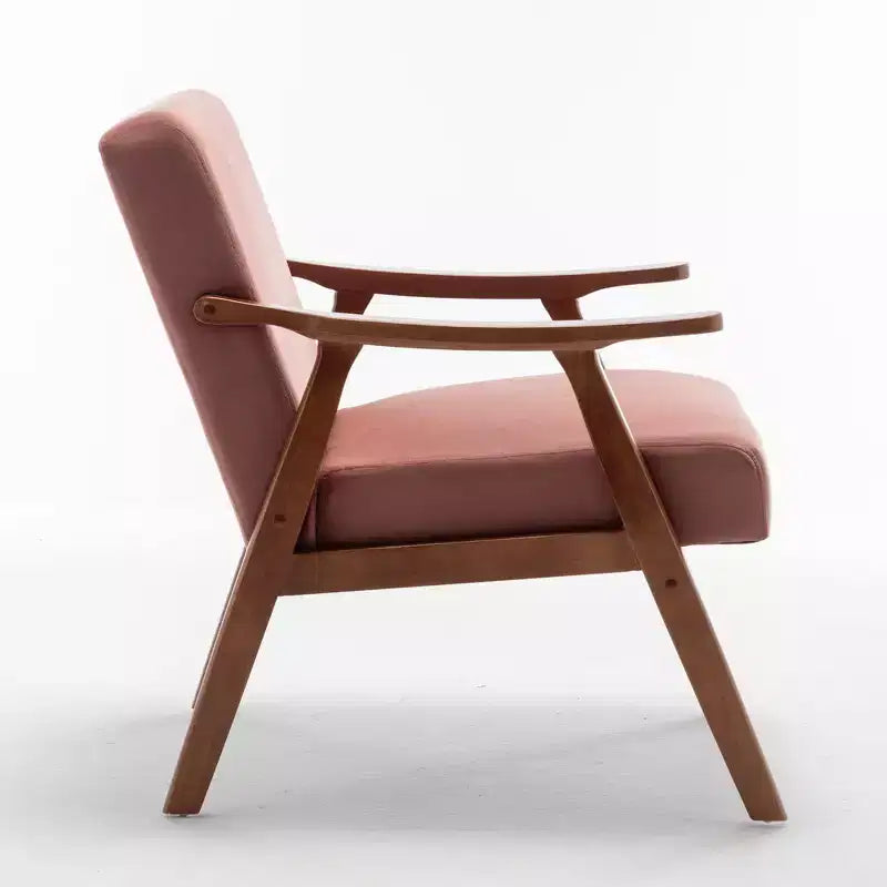 Fauteuil en cuir, Fauteuil moderne classique avec cadre en bois massif