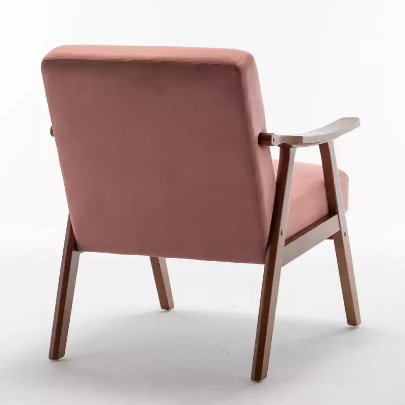 Fauteuil en cuir, Fauteuil moderne classique avec cadre en bois massif