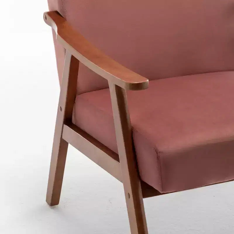 Fauteuil en cuir, Fauteuil moderne classique avec cadre en bois massif