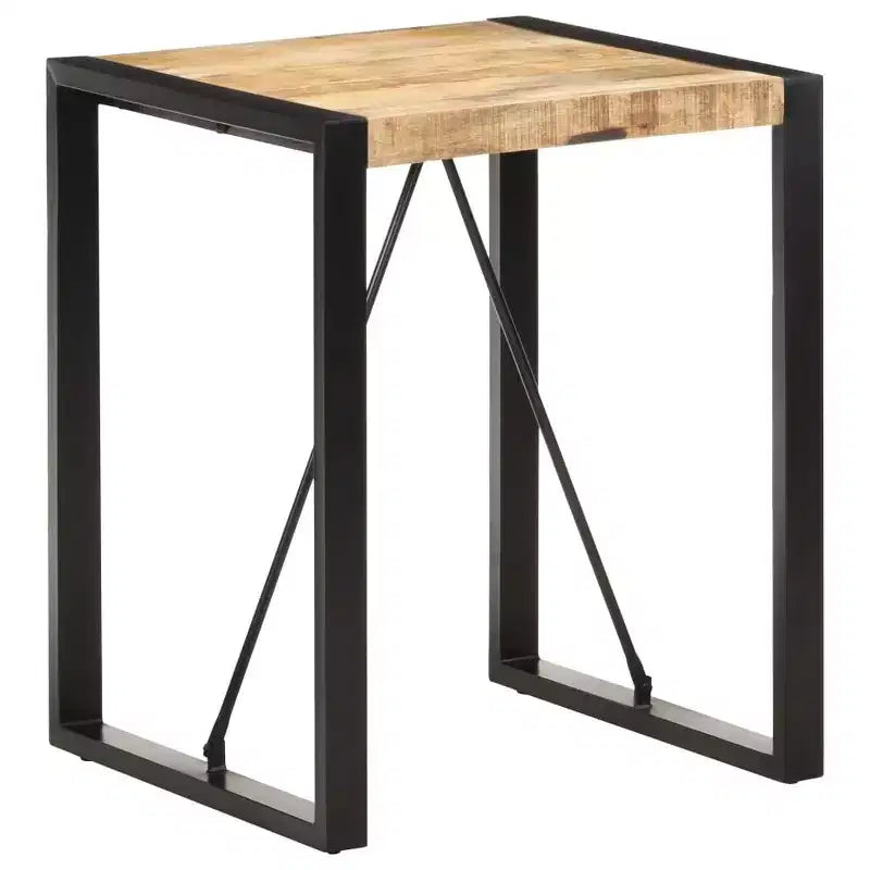 Table de salle à manger en bois de manguier brut et d'acacia massif