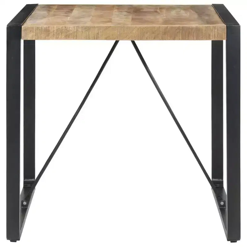 Table de salle à manger en bois de manguier brut et d'acacia massif