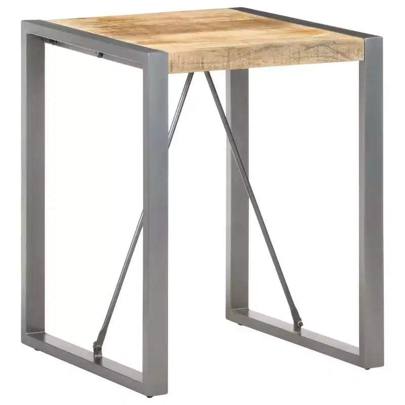 Table de salle à manger en bois de manguier brut et d'acacia massif