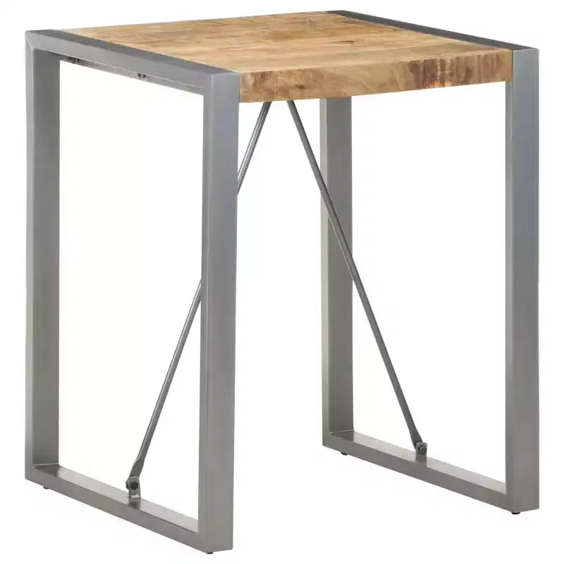 Table de salle à manger en bois de manguier brut et d'acacia massif