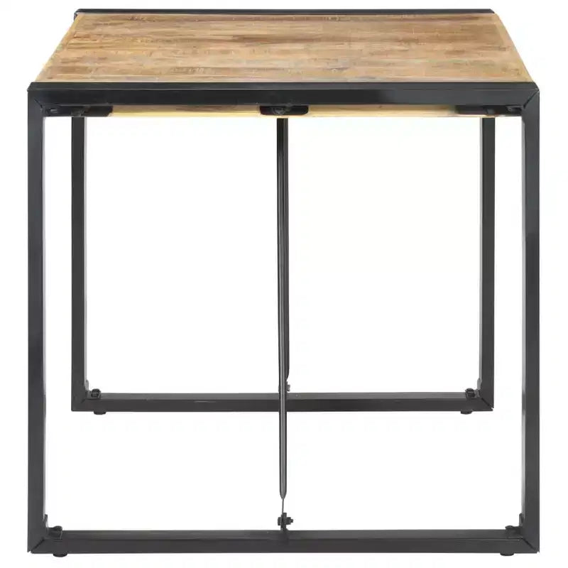 Table de salle à manger en bois de manguier brut et d'acacia massif