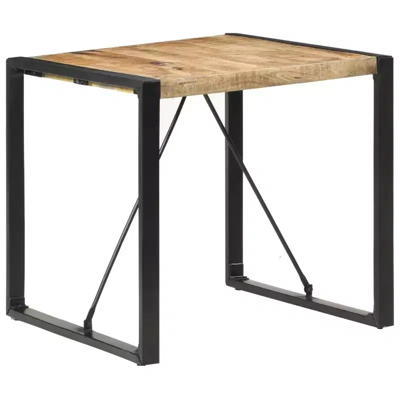 Table de salle à manger en bois de manguier brut et d'acacia massif
