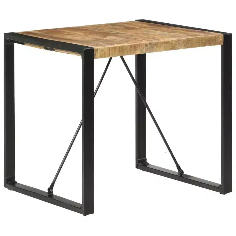Table de salle à manger en bois de manguier brut et d'acacia massif